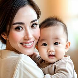 Binh with toddler